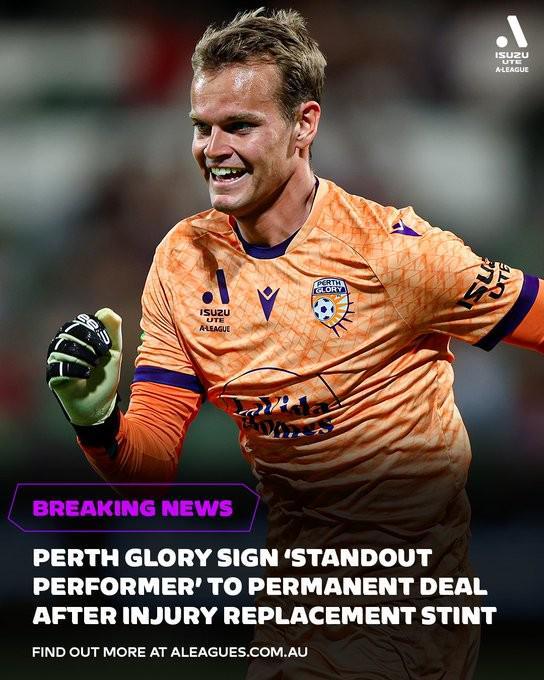 乐鱼体育娱乐-最初只是来临时救火，珀斯光荣门将如今获得三年合同